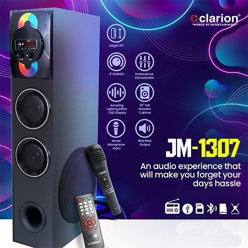 Clarion tower speaker JM 1307