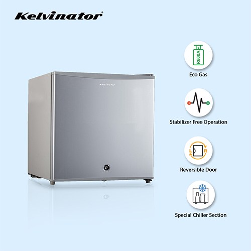 Kelvinator 45 litres Mini Bar Single Door Refrigerator KRC B060SGP 1